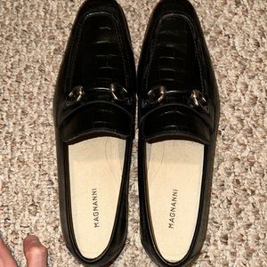 Magnanni alligator loafers
